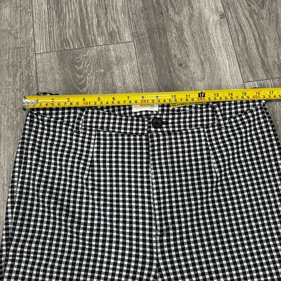 Maeve by Anthropologie Black & White Plaid Skinny Pants Leggings Size 12 - Picture 9 of 15